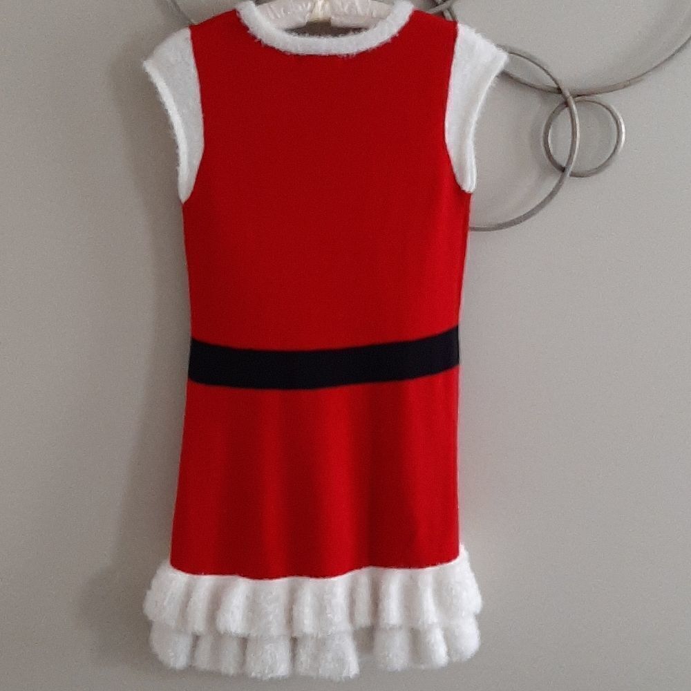 Mrs. Claus faux fur ruffle dress - Picture 3 of 5